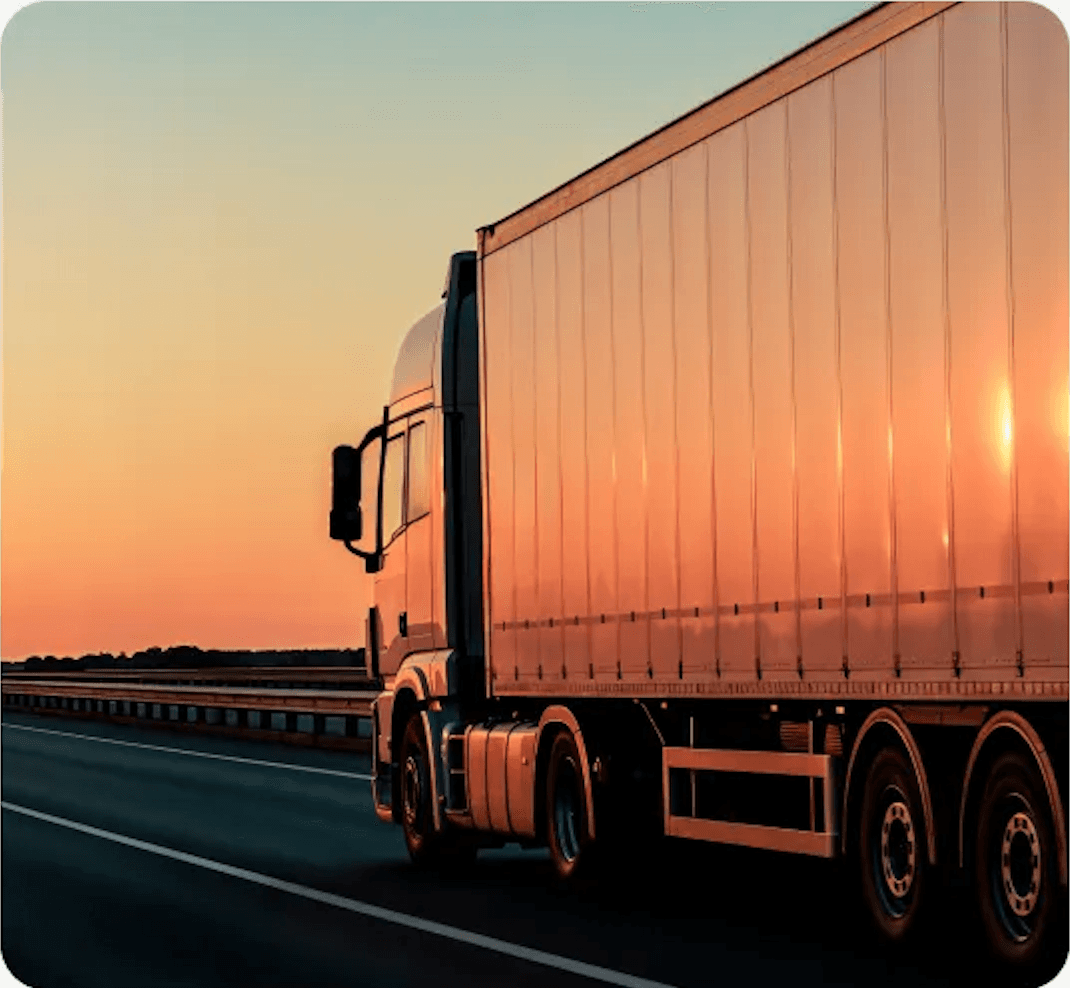 Road Freight Truck on Highway
